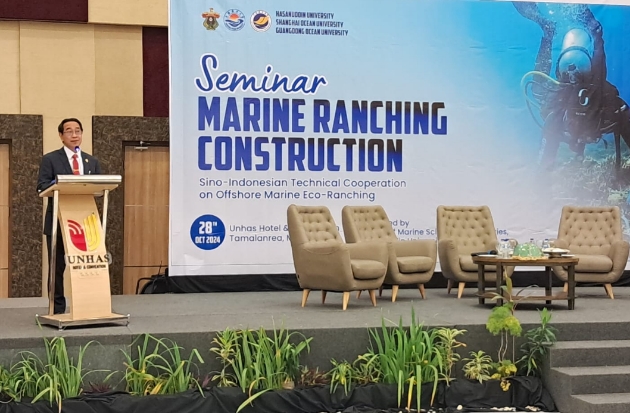 Gandeng Universitas Asal China, Unhas Gelar Seminar Marine Ranching Construction