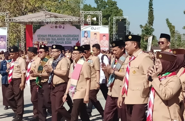 Kemah Pramuka Madrasah Sulsel Diikuti Ribuan Peserta dari 24 Daerah