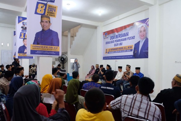 Fatmawati Rusdi Resmikan Posko Pemenangan AMIN di Takalar