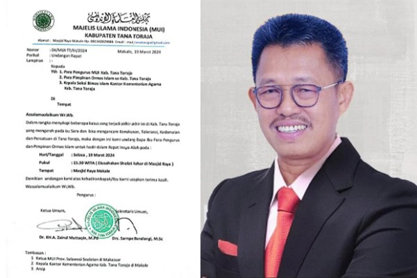 MUI Toraja Sayangkan JRM Ajak Buka Puasa Pakai Gambar Babi Guling di Grup WA