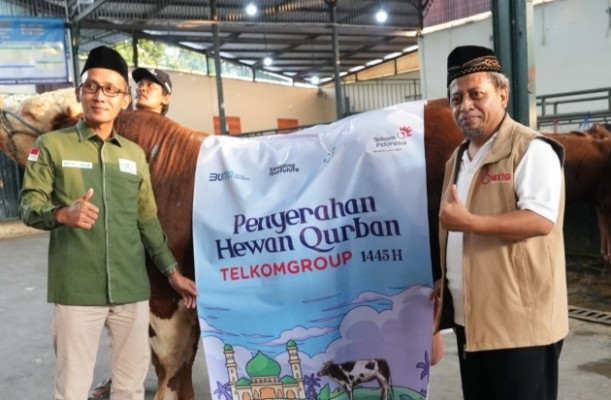 Telkom Group Distribusikan 544 Hewan Kurban di Momen Iduladha 1445 H