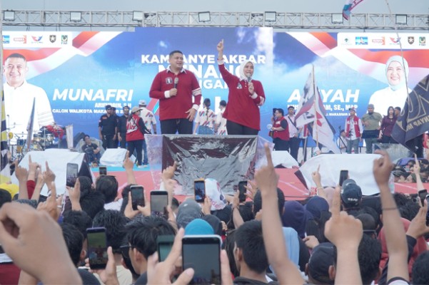 Kampanye Akbar, Munafri Sampaikan Pesan Damai MULIA-kan Kota & Warga Makassar