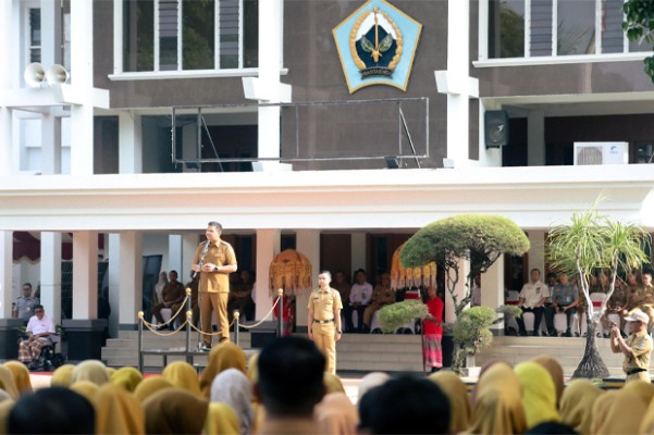 Pimpin Apel Forkopimda, Bupati Bantaeng Uji Nurdin Minta Jajarannya Satukan Visi Misi