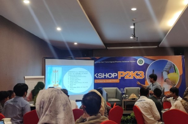 SPJM Tingkatkan Keandalan Sistem Manajemen K3 Lewat Workshop P2K3 Bersama Disnakertrans Sulsel