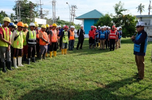GM PLN UIP Sulawesi Pimpin Apel & Inspeksi K3 di Proyek GI 150 kV Marisa Extension