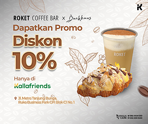 Promo Diskon 10%  Roket X Backhaus by KALLA