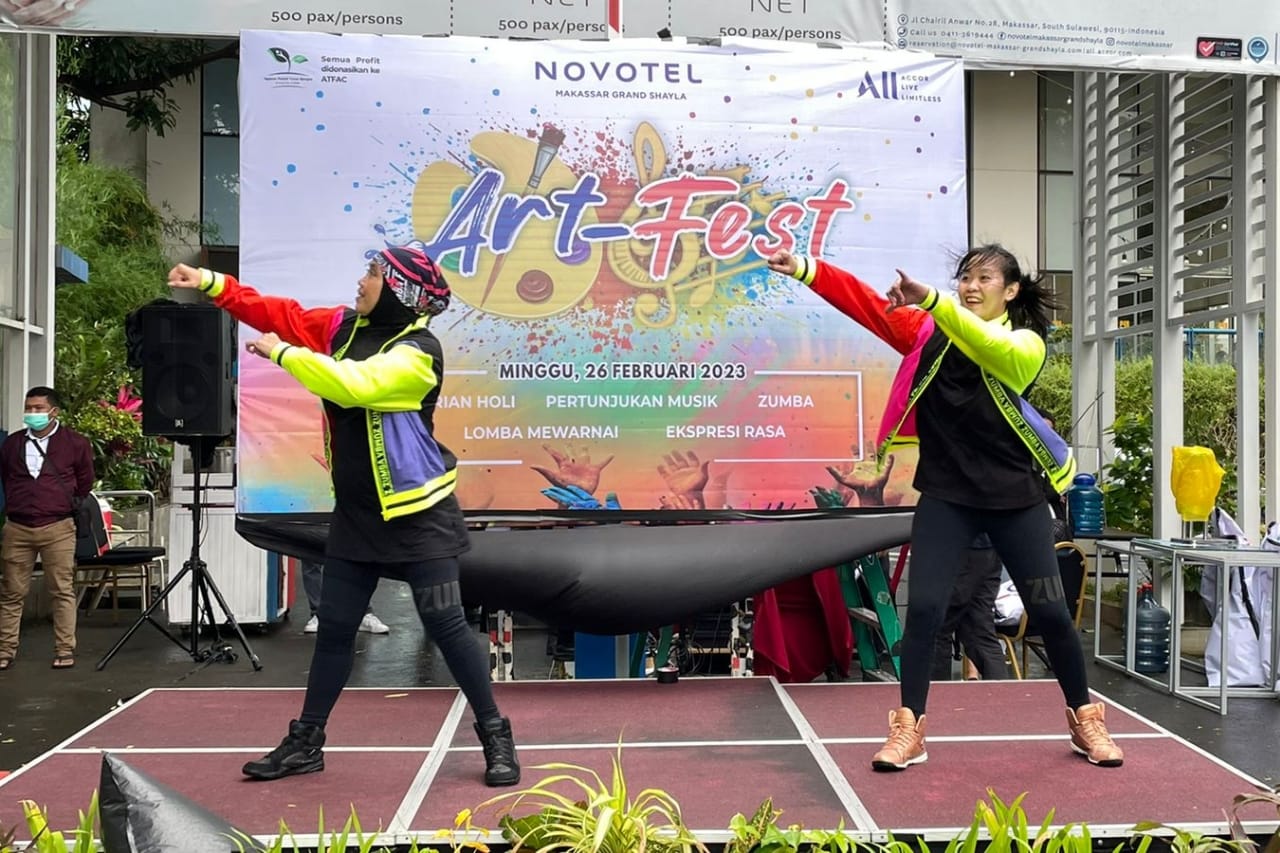 Semarak Art Festival di Novotel Makassar: Lomba Mewarnai hingga Zumba Dance