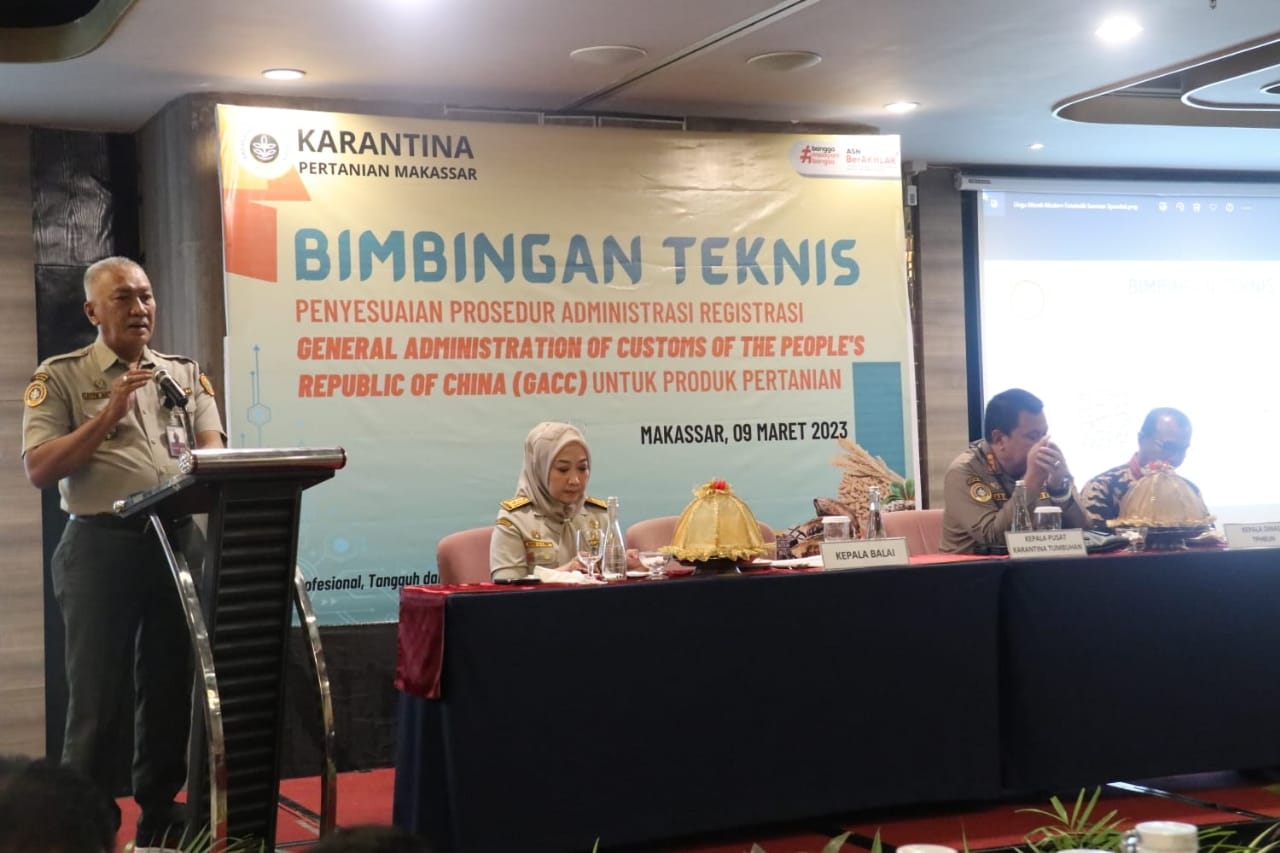 BBKP Makassar Gelar Bimtek GACC Produk Pertanian, Diikuti Eksportir dan UPT se-Sulawesi