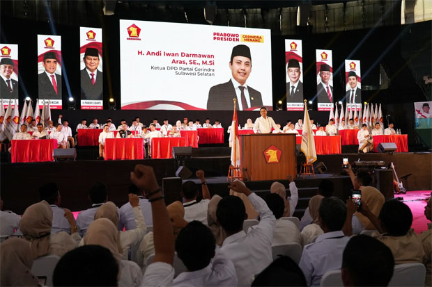 Gerindra Optimis Jadikan Sulsel Lumbung Suara untuk Prabowo di Pilpres 2024