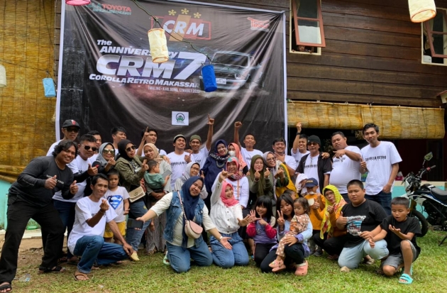 Rayakan HUT ke-7, Corolla Retro Makassar Gelar Family Gathering hingga Syukuran