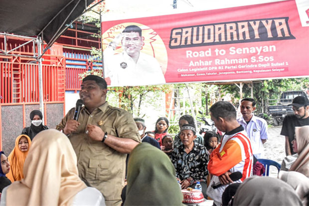 Disosialisasikan Andi Anhar, Ratusan Warga di Manggala Siap Menangkan Prabowo Presiden 2024