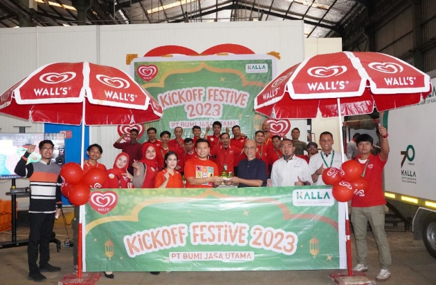 Kick-Off Festive 2023: Kalla Logistics-Walls Indonesia Hadirkan Beragam Promo Es Krim