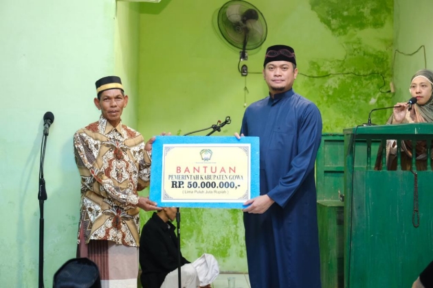 Masjid Tuan Rumah Tarawih Keliling Pemkab Gowa Dapat Bantuan Rp50 Juta