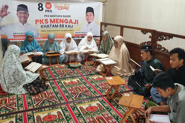 Peringati Nuzulul Quran, PKS Sulsel Khatam Quran 88 Kali