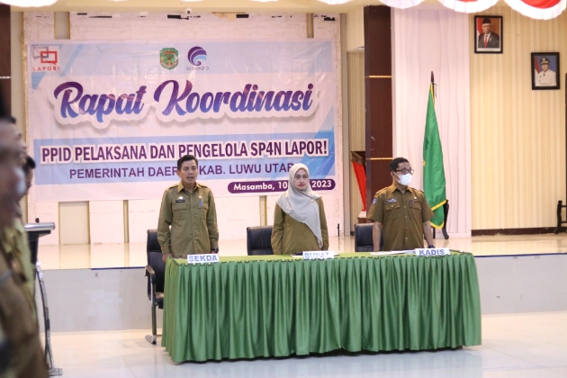 Diskominfo-SP Lutra Gelar Rakor PPID dan SP4N LAPOR!, Bupati Indah Berpesan Soal Ini