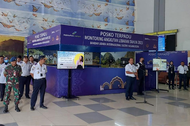 Posko Angkutan Lebaran di Bandara Sultan Hasanuddin Resmi Dibuka