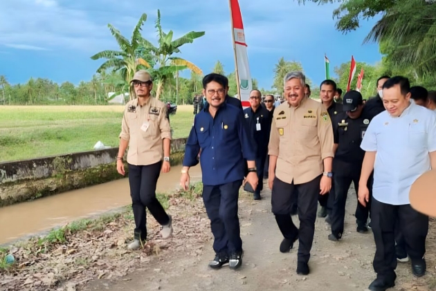 Menteri Pertanian Hadiri Pesta Panen Padi di Desa Leppangang Pinrang