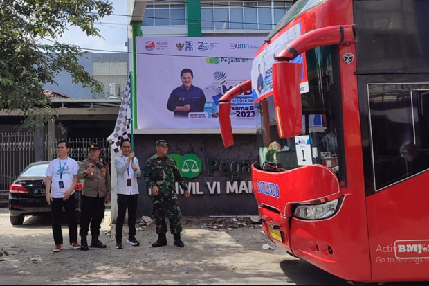 Pegadaian Kanwil Makassar Berangkatkan 215 Pemudik ke Kampung Halaman