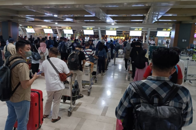 Arus Balik, 27.696 Penumpang Padati Bandara Hasanuddin pada H+2 Lebaran