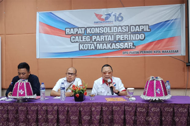 Rakor dengan Bacaleg, Perindo Makassar Bersiap Bentuk DPRt dan Rekrut Saksi
