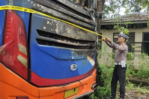 23 Penumpang Bus Terbakar di Sidrap Selamat, Polisi Selidiki Penyebabnya