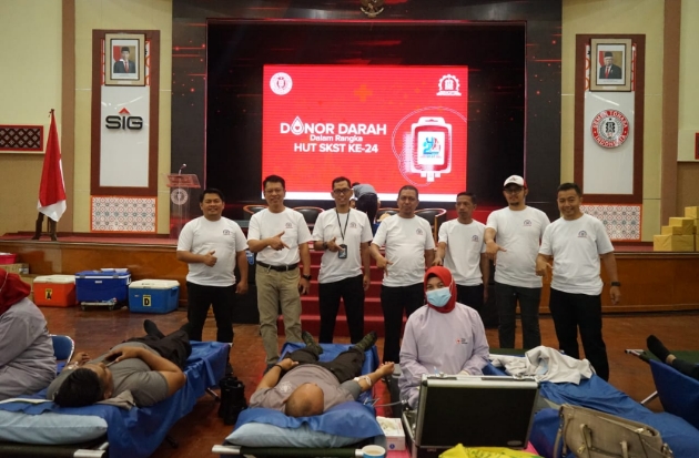 Peringati HUT ke-24, Serikat Karyawan Semen Tonasa Gelar Donor Darah