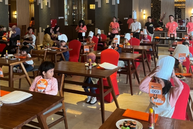 Harper Perintis Makassar Gelar Gimbap Plating Competition untuk Anak-anak