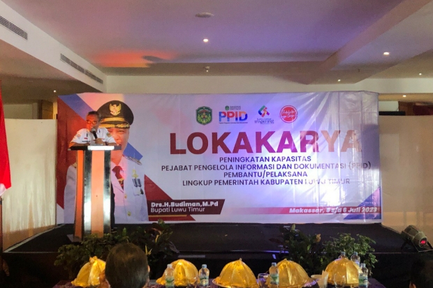 Pemkab Lutim Gelar Lokakarya Tingkatkan Pengelolaan Infromasi yang Baik