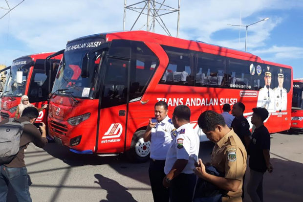 Tarif Tiket Bus Trans Andalan Sulsel Disubsidi Kabupaten/Kota