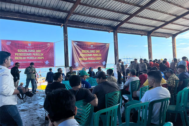 Rangkaian Kirab Pemilu, KPU Kota Makassar Sasar Kelompok Nelayan