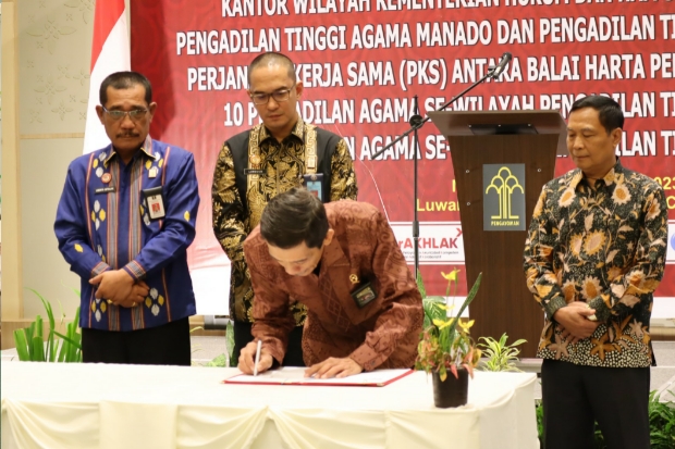 Kemenkumham Sulsel Kerjasama dengan BHP dan PTA Manado