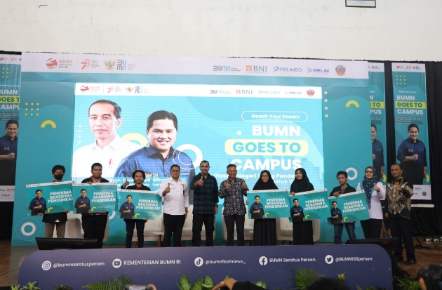 Ribuan Mahasiswa Makassar Antusias Ikuti BUMN Goes To Campus