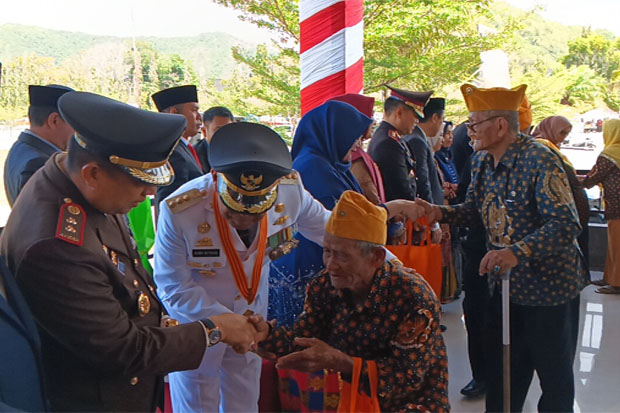 Puncak HUT RI ke-78, Bupati dan Muspida Silaturahmi dengan Para Legiun Veteran