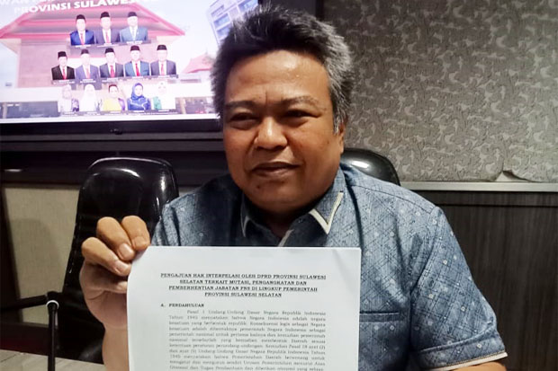DPRD Sulsel Segera Ajukan Hak Interpelasi ke Gubernur Andi Sudirman Sulaiman