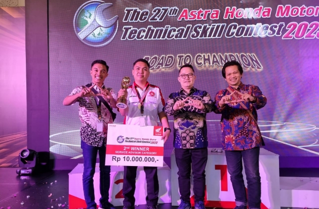 Selamat! Asmo Sulsel Juara 2 Kategori Service Advisor di AHM-TSC 2023