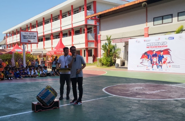 Kadispora Makassar Buka Merdeka Cup SMP Telkom, Diikuti Puluhan Tim Futsal