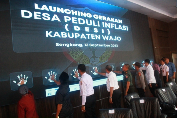 Pemkab Wajo Launching Gerakan Desa Peduli Inflasi