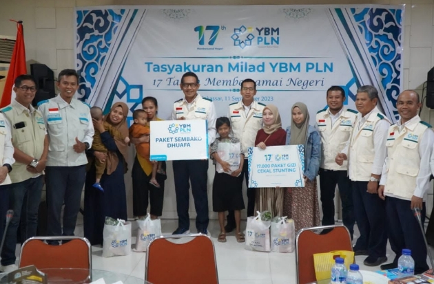 YBM PLN UID Sulselrabar Salurkan Ribuan Paket Cegah & Tangkal Stunting