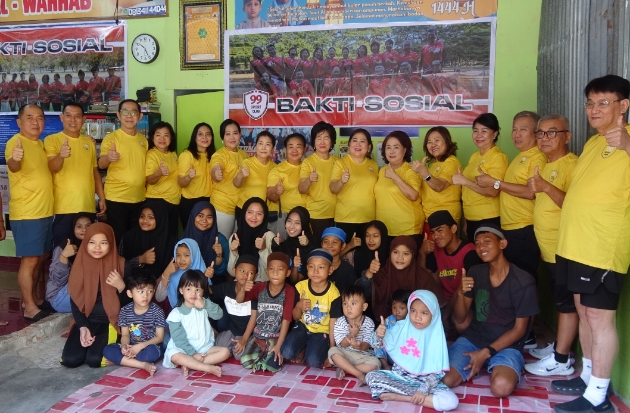99 Sport Club Rayakan HUT ke-9 dengan Baksos: Bantu Anak Panti & Warga Kurang Mampu