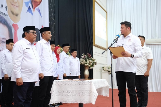 Adnan Lantik Ketua PMI Palopo dan Luwu Periode 2023- 2027