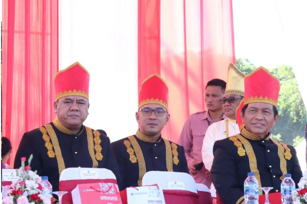 Kakanwil Ikuti Upacara Peringatan Hari Ulang Tahun (HUT) ke-59 Provinsi Sulut