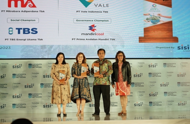 Terapkan Prinsip Keberlanjutan, PT Vale Sabet Corporate Sustainability Award 2023