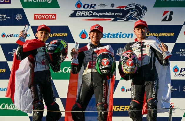 Bikin Bangga! Pembalap Astra Honda Pastikan Juara Thailand Talent Cup 2023