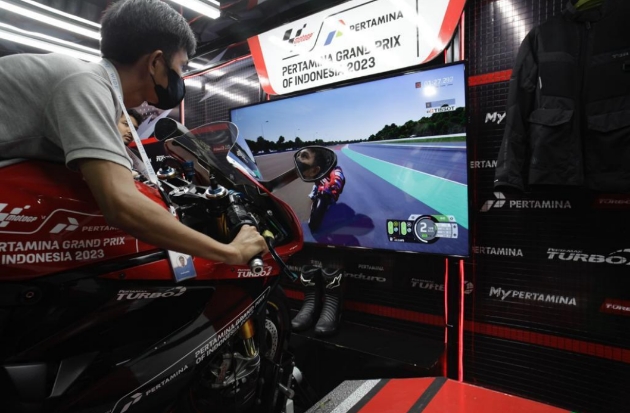 Sambut MotoGP Mandalika, Pertamina Hadirkan Simulator MotoGP Gratis di Makassar
