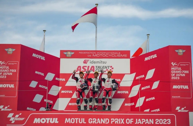 Cetak Sejarah! Pembalap Astra Honda Kumandangkan Indonesia Raya Dua Kali di IATC Motegi
