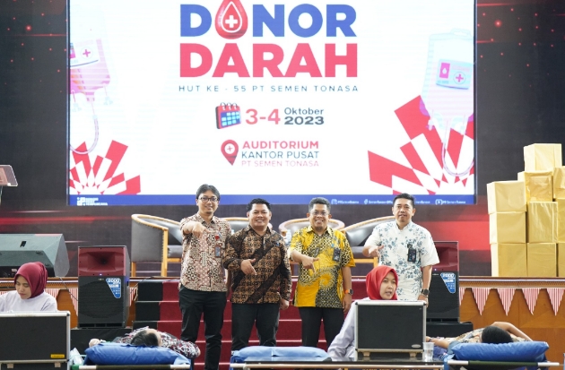 Semen Tonasa Gandeng PMI Makassar Gelar Donor Darah