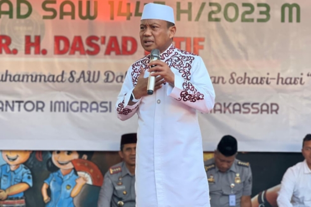 Maulid Muhammad SAW, Das'ad Latif Beri Nasihat Jajaran Kanim Makassar