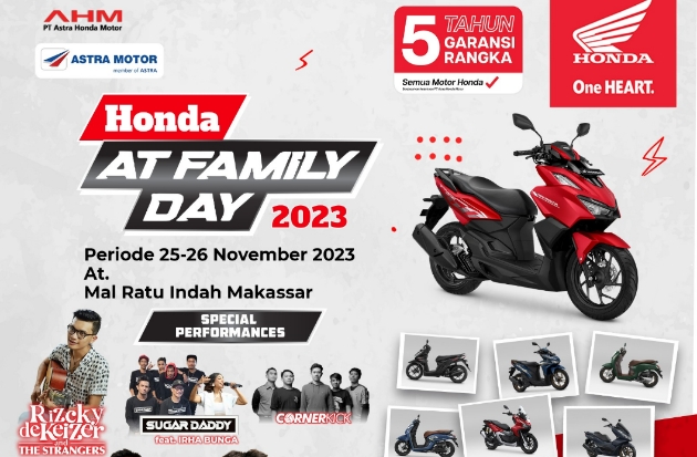 Asmo Sulsel Gelar Honda AT Family Day 2023: Siapkan Ragam Aktivasi & Promo Menarik
