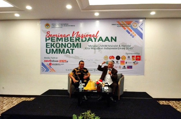 Gelar Seminar Nasional Pemberdayaan Ekonomi Umat, LDII Makassar Dorong UMKM Mandiri & Andal