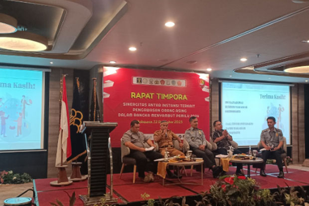 Rapat Timpora, Imigrasi Makassar Bahas Potensi Kerawanan Pemilu 2024